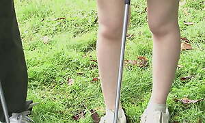 Smart Japanese ladies combine their hobbies - Golf with the addition of fucking