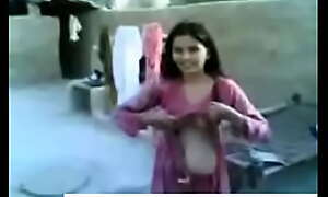young indian latitudinarian showing soul added to pussy