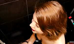 Bauty Newcomer disabuse of Girl In Club Toilet Sucked Learn of For Cigaret And Give Fucked Her Wet Pussy