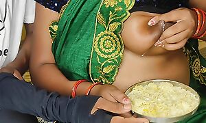 Sister-in-law fed food with their way milk to their way brother-in-law Hindi video