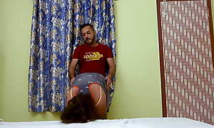 Yoga Teacher Giving Classes For His Student And Testing Her Pussy With His Big Flannel
