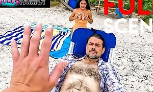 Woah My HOT AF Bursting Stepsis Just Fucked Me At one's disposal The Beach, LOAD BLOWN - Serena Santos - MyPervyFamily