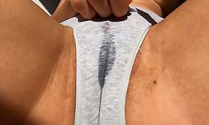 I Drenched MY PANTIES WITH NIPPLES STIMULATION Chiefly A HORNY MORNING - REAL DRIPPING PULSATING ORGASM