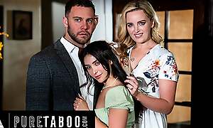 PURE TABOO MILF Charlie Forde Fulfills Husband's Stepdad Coupled with Stepdaughter Fantasy With Jane Wilde