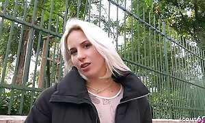 GERMAN SCOUT - Lovable Girl Amy Douxxx sweet-talk to Rough Lady-love at Model Job Casting