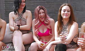 15 girls just orgy gives you a sizzling lesbian party