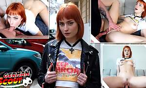 GERMAN SCOUT - Anorexic Crazy Redhead Teen Dolly Dyson get Rough Fucked