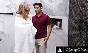 MOMMY'S BOY - Overconfident MILF Cory Chase Gets Comforted By Stepson After Failing Wide Fix Plumbing