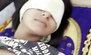 My girlfriend feel shy when I massage her tits