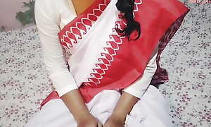 Indian Desi18+ School Spread out Get Get-at-able For School Function Wearing Saree (Hindi Audio Viral MMS)