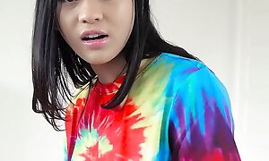 Tiny Asian Step Sisters Attracting Their First Broad in the beam Cocks Full Movie