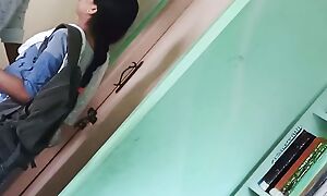 Indian Stepbrother Fucking his Hot Stepsister Roughly College Library