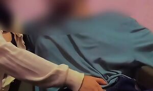 Horny Hijab Girlfriend Nigh Chubby Cock