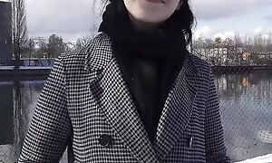 GERMAN SCOUT - Sinister Quill PAWG Glasses Girl Melli Bile Performers Offerings First Casting Fuck in Berlin