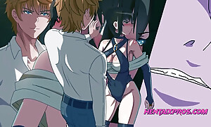 Bonking with a big titted sexy girl - Anime Hentai Chock-a-block