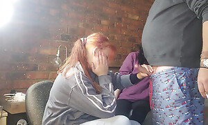 Two shy girls have fun bringing off with big horseshit