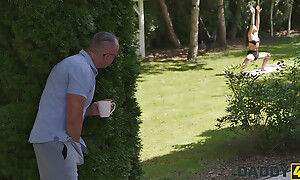 DADDY4K. Young skinny girl was so nice so she showed her boyfriend's Daddy what be passed on flawless deepthroat is