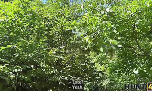 HUNT4K. Hunter talked a young lady into blowjob outdoors, she cheated in excess of her husband immediately
