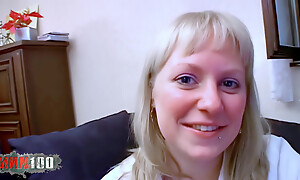 First anal comprehensively be fitting of this blonde with big tits