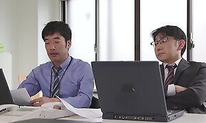 Seduces You with Dirty Words, Licks Your Ears, and the Busty Womanlike Boss Loves Your Cock. Part.1