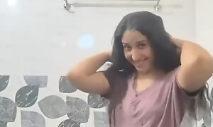 I left my friend's wife far the washroom dimension she was bathing.