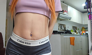 The beautiful young unshaded wants to play basketball like a whore, she dresses close to in a very tight show and that causes the brush to get fucked