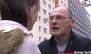 Old German grandpa pick up German teen on eradicate affect street