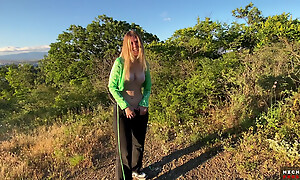 Heavy Irritant Immigrant Girl Gets Doggystyle Fucked in Park and Cum beyond everything Pussy and Cum Walk in Boxer shorts