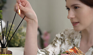 Small teen's ass gets destroyed to Nuru massage