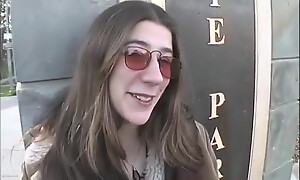 Scary hairy vintage pretty hippie gets off Jasmyne