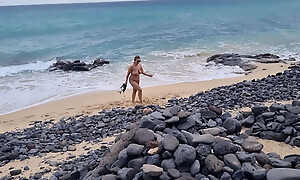 Fucked by a stranger elbow a nudist beach