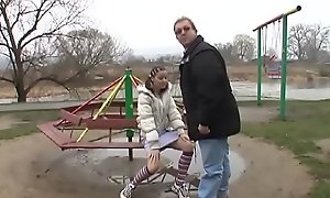 Wizened legal age teenager gets a unconstrained hardcore fuck from an doyenne man