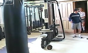 Crinkly legal age teenager is fucked steadfast in gym